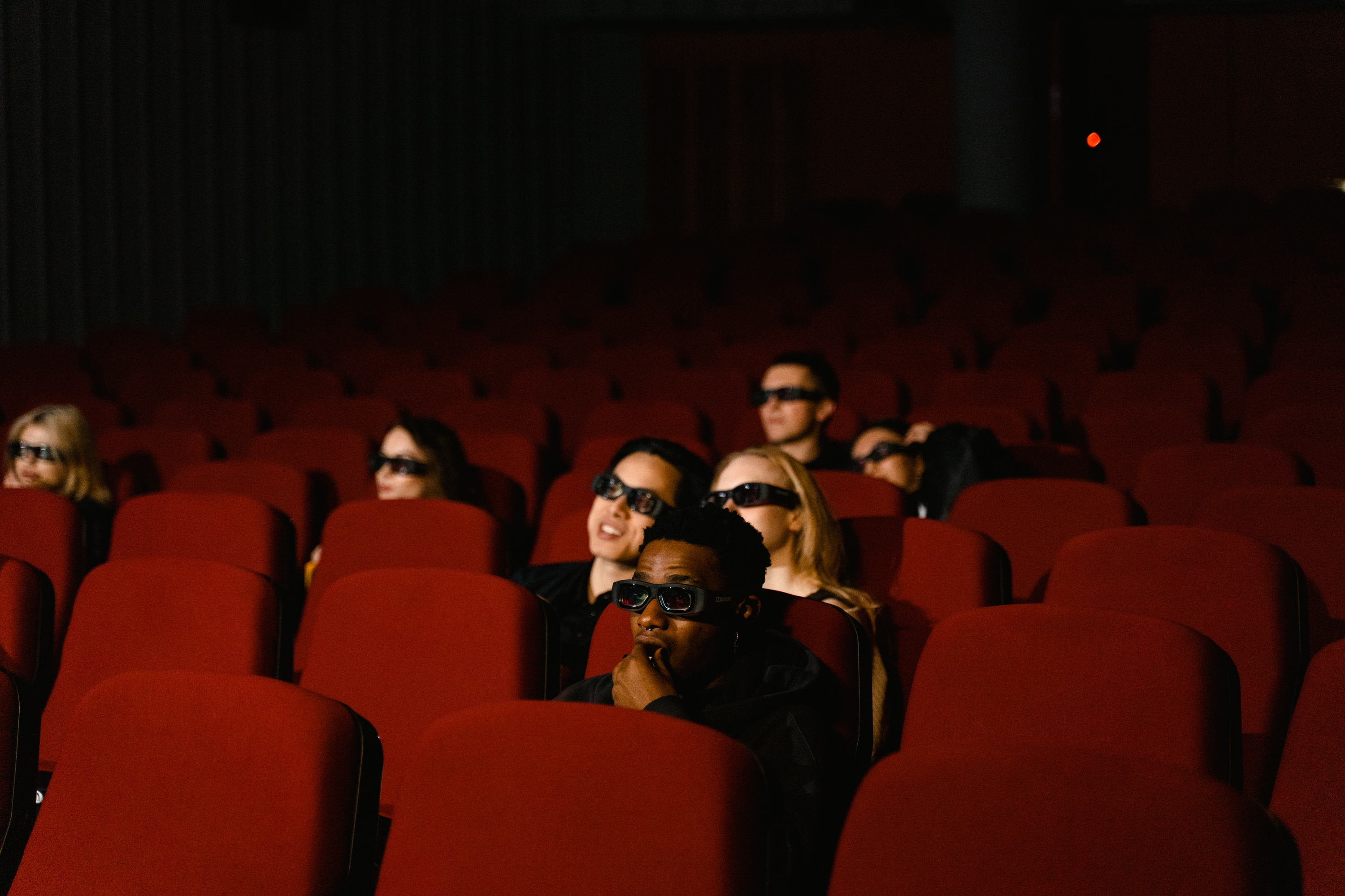 People Watching Movie at the Cinema